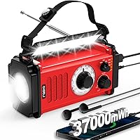 Givoust 37000mWh Hand Crank Emergency Radio — image 1