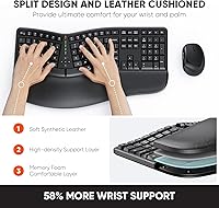 MEETION DirectorC Ergonomic Wireless Keyboard and Vertical Mouse — image 2