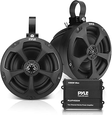 Pyle PLUTV52CH Marine Speakers 5.25-inch 1000W