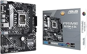 ASUS Prime H610M-A D4-CSM Motherboard Review