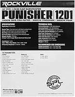 Rockville Punisher 12D1 12-inch Car Subwoofer — image 8