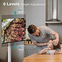 LLDEPLL Floor Mobile TV Stand with Power Outlet — image 4