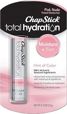 ChapStick Total Hydration Moisture + Tint Pink Nude Tinted Lip Balm