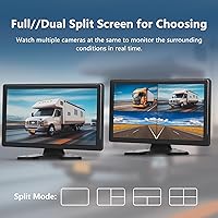 Camotop 4 Channel Backup Camera System, 10.26-inch Monitor — image 6