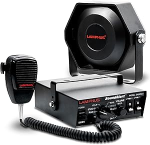 LAMPHUS SoundAlert 12V 100W Police Siren PA System Kit Review