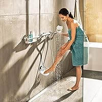 CWD&SQH Shower Foot Rest for Shaving Legs with Industrial Suction Cup, White — image 2