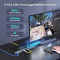 VIMIN 6-Port 2.5G Unmanaged Network Switch — image 2