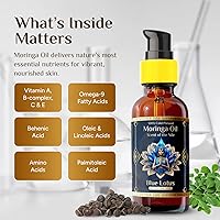 ZP.TECH Pure Organic Moringa Oil with Blue Lotus Flower 2oz — image 8