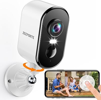 Zeeporte ZY-Q1 2K Wireless Outdoor Security Camera