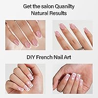 Vansiho French Gel Nail Tips 600Pcs Short Square-03 French — image 4