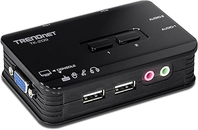 TRENDnet TK-209K 2-Port USB KVM Switch with Audio