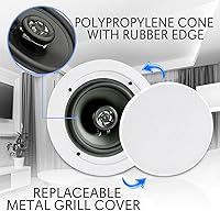 Pyle PDICBT652RD Bluetooth In-Wall/In-Ceiling Speaker System — image 9