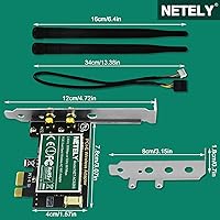 NETELY NET-AC8265 Dual Band Wireless-AC 1200Mbps PCIe WiFi Adapter with Bluetooth 4.2 — image 8