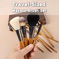 Vidany 15pcs Walnut Wooden Makeup Brush Set — image 3
