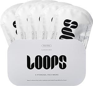 LOOPS Dream Sleep Nighttime Hydrogel Facial Mask - 5 pc Review