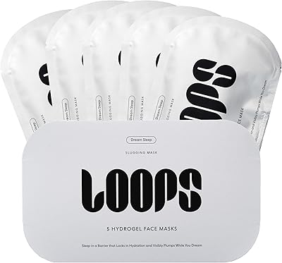 LOOPS Dream Sleep Nighttime Hydrogel Facial Mask - 5 pc