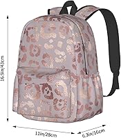 Rose Gold Leopard Skin Tote Backpack — image 2