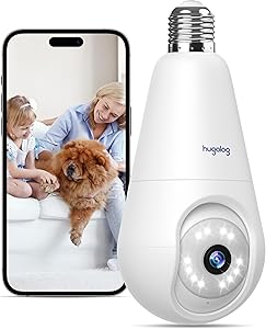 Hugolog HU-PWG3-W 2K Light Bulb Security Camera Review