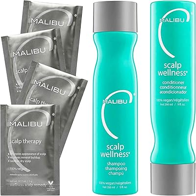 Malibu C Scalp Wellness Collection Shampoo and Conditioner Set - 33.8oz