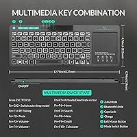Rii RT518S Wireless and Bluetooth Keyboard — image 2