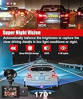 LAMONKE 4K Dual Dash Cam with GPS Wi-Fi — image 7