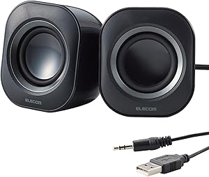 ELECOM MS-P08UECBK USB Compact PC Speaker 4W Review