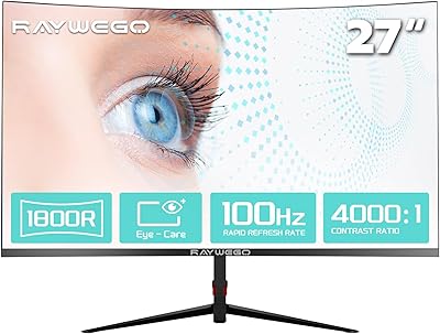 Raywego 27-inch Curved Monitor Q270B13