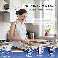 AGPTEK Shower Radio Speaker with Bluetooth 5.0 — image 3