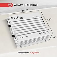 Pyle PLMRA402 400W 4-Channel Marine Amplifier — image 8