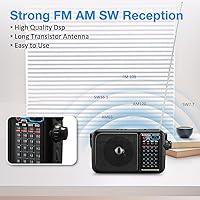 Gelielim RX-BT169S Portable AM FM Radio with Bluetooth — image 2