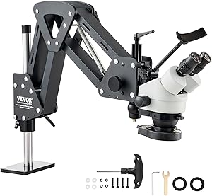 VEVOR Multi-Directional Microscope with Spring Bracket, 7X-45X Magnification Review