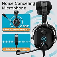 AIRVOICE Aviation Headset with Passive Noise Cancellation — image 2