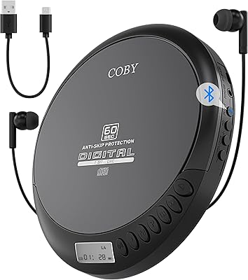 Coby Portable Bluetooth CD Player CD201BK