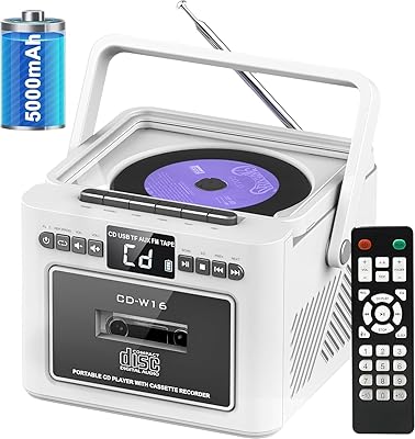 Jazmm Boombox CD Player with Bluetooth
