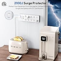 NTONPOWER 25 Ft Extension Cord with 10 AC Outlets & 2 USB Ports — image 3