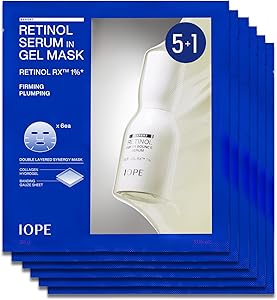 IOPE Retinol Serum in Deep Collagen Gel Mask 5+1 Set Review