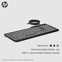 HP 400 Backlit Wired Keyboard — image 2