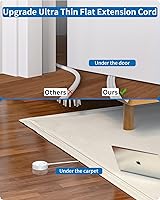 NTONPOWER 10 ft Flat Extension Cord with 3 Outlets & 4 USB Ports — image 4