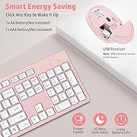 LeadsaiL K786-PINK Wireless Keyboard and Mouse Combo — image 5