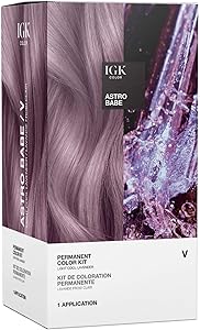 IGK Permanent Hair Dye Color Kit - V Astro Babe Light Cool Lavender