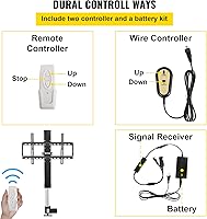 VEVOR Motorized TV Lift 31.5-Inch Stroke Length, Adjustable Height for Max. 60-Inch TVs — image 7