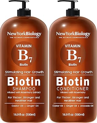 New York Biology Biotin Shampoo and Conditioner Set 16.9oz