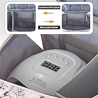 Buruis Double-Layer Nail Polish Organizer Bag, Flamingo — image 5