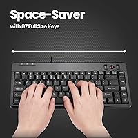 Perixx PERIBOARD-505H Wired Mini Keyboard with Trackball — image 2