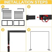 Putros Heavy Duty Backdrop Stand 8ft x 8ft — image 4