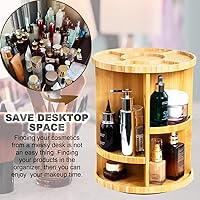 VWV Rotating Bamboo Makeup Organizer — image 4