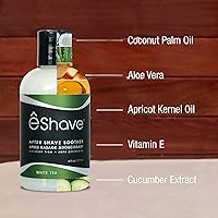 eShave Luxury After Shave Balm for Men, White Tea 6oz — image 8