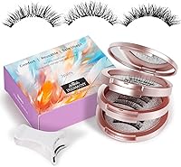 PALIMAINY Magnetic Eyelashes with Applicator, 3 Pairs - Natural, Wispy, Fluffy Styles — image 1