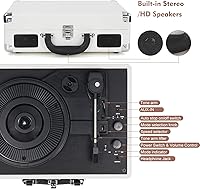 DIGITNOW Vinyl Record Player M422 White — image 4