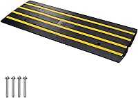 VEVOR Car Driveway Rubber Curb Ramp 33069lbs Capacity 1-Channel — image 1